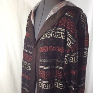 Open Front Hug Hooded Sweater Size 2XL